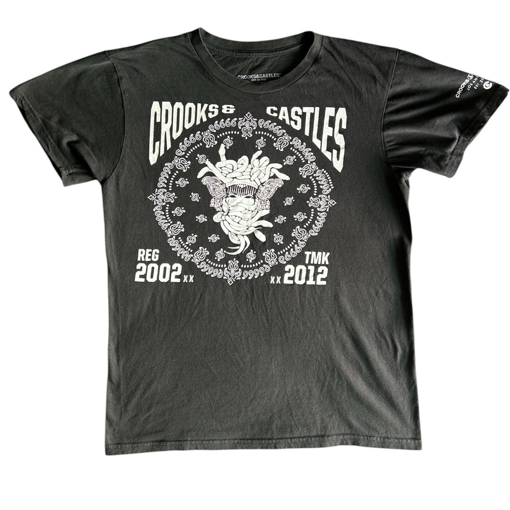 Crooks & Castles Black Graphic Tee (A-2)